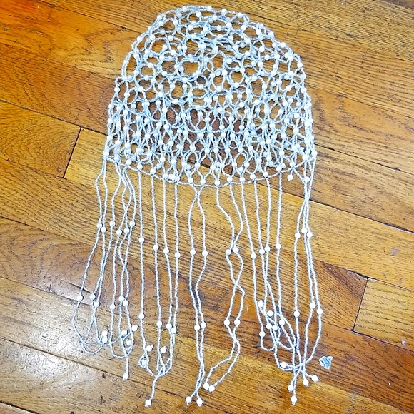 Other - 1920s Style Beaded Pearl Flapper Headpiece Vintage